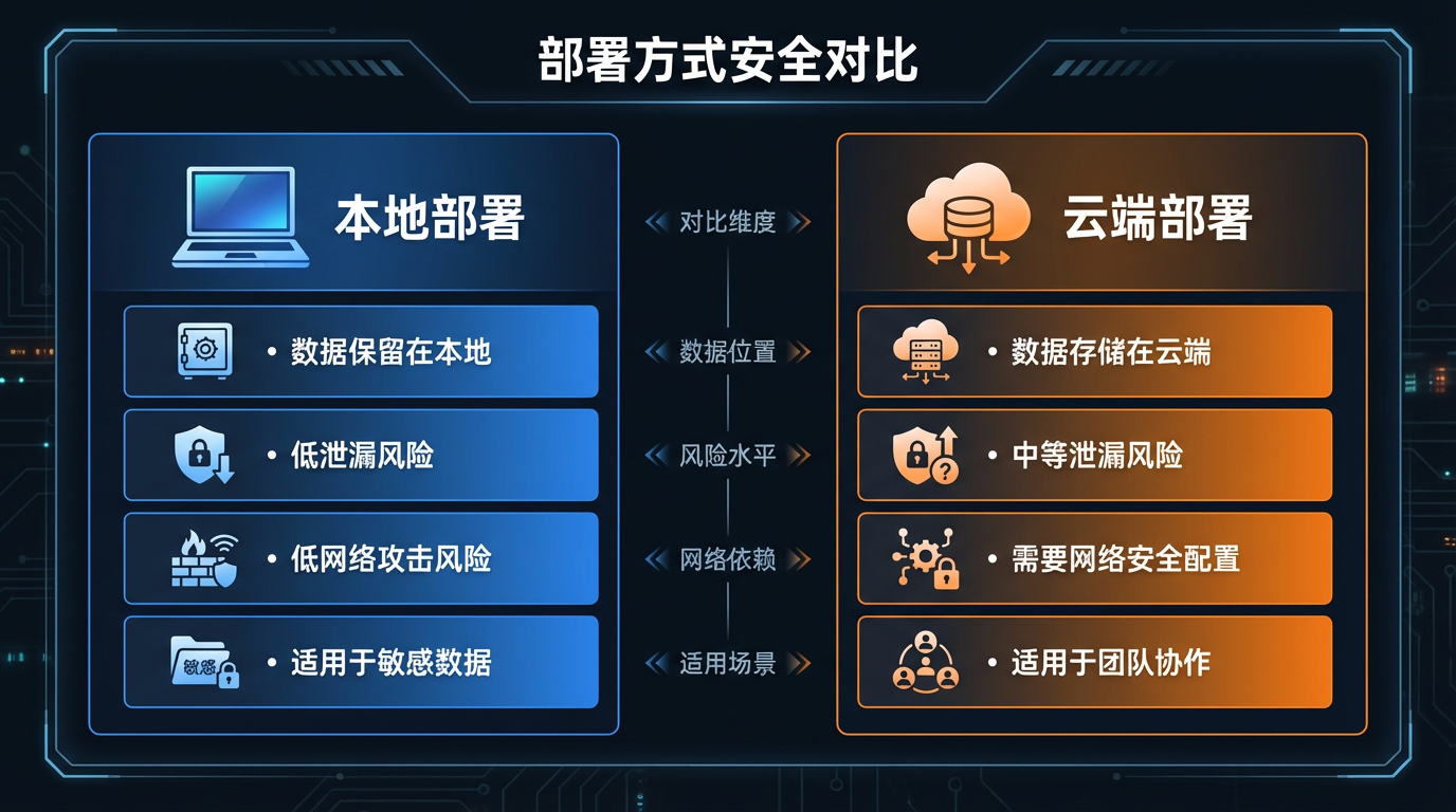 本地vs云端安全对比图